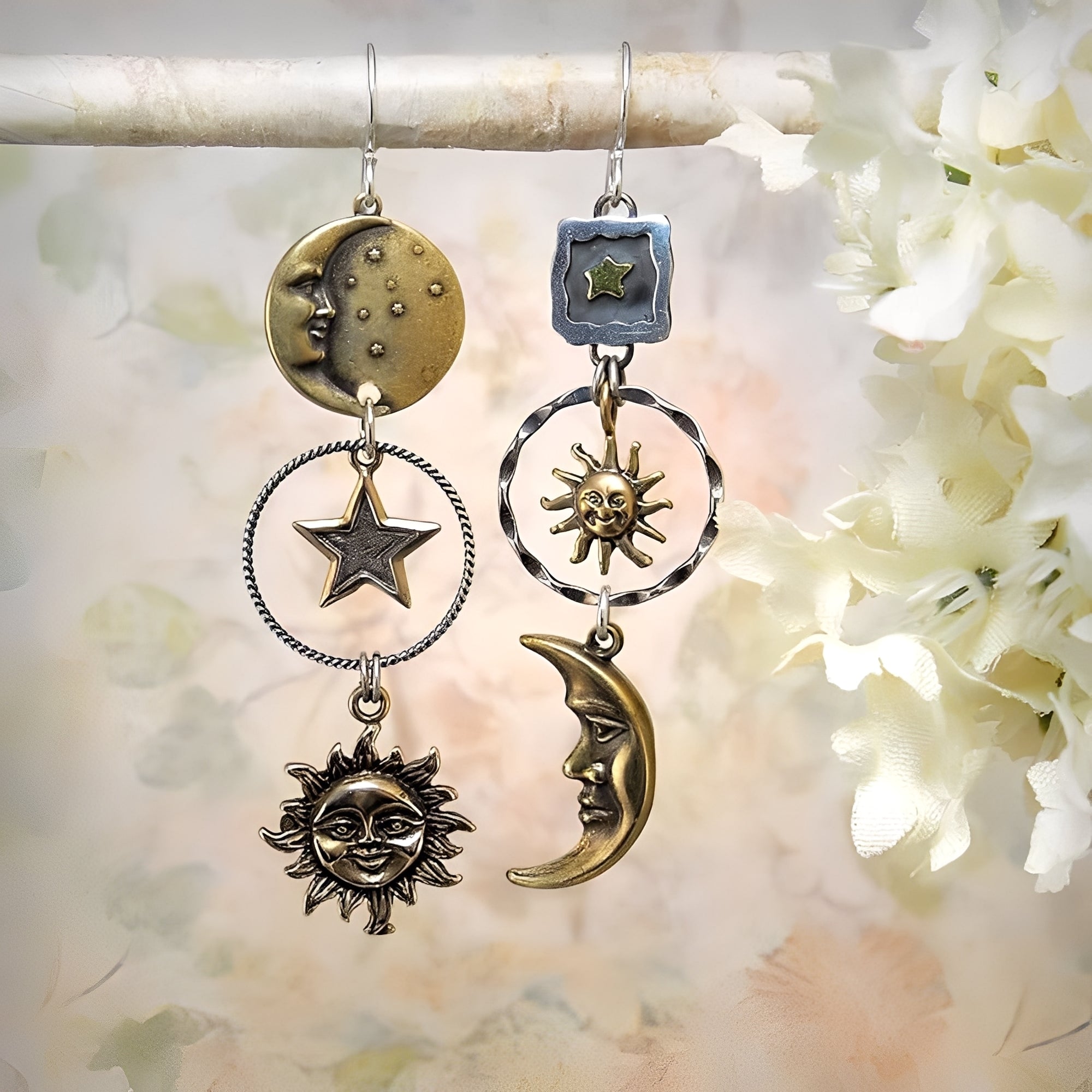 Janna – Ohrringe Sonne und Mond