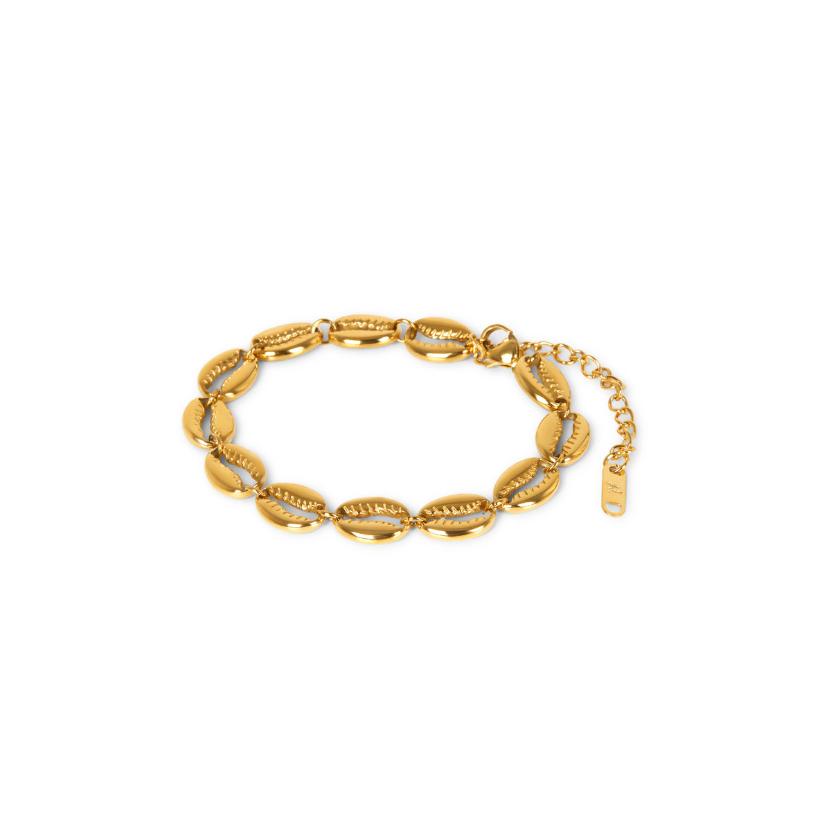Miley – Armband Kette Glieder Muschel Gold