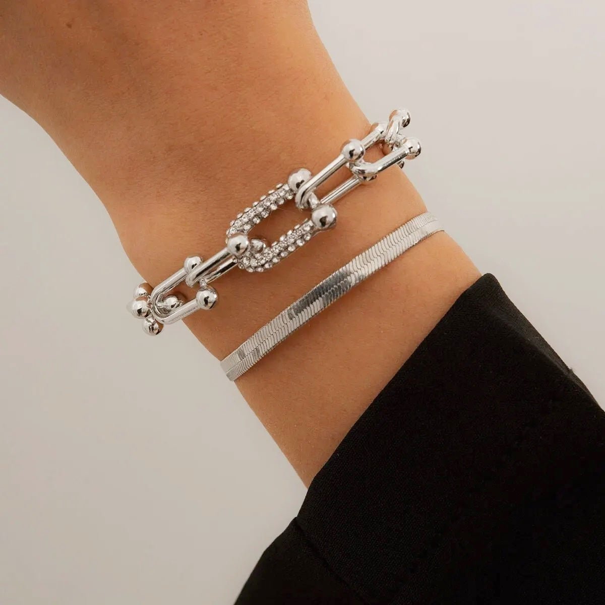 Maelys – Ensemble von Armbändern Kette & Schlange