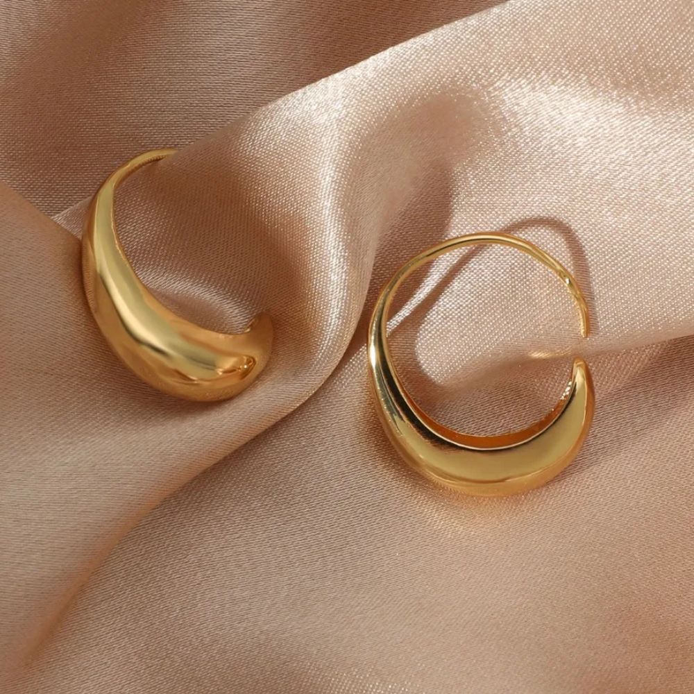 Zeinab – Kreolen-Ohrringe aus Gold