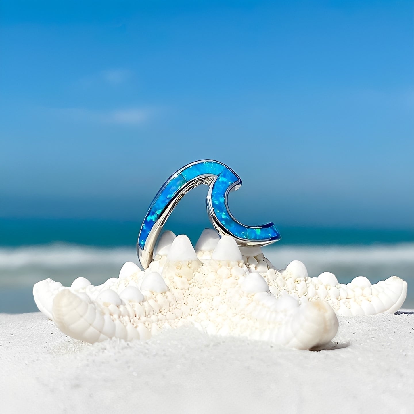 Neri – Ring Welle Silber & Opal