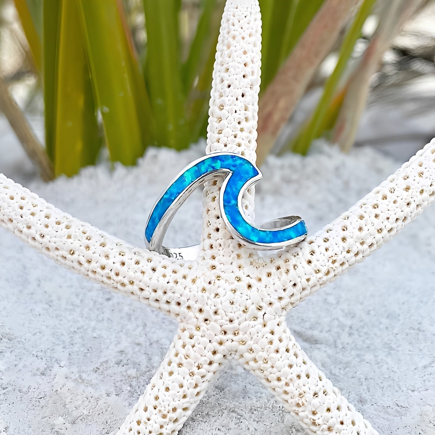Neri – Ring Welle Silber & Opal