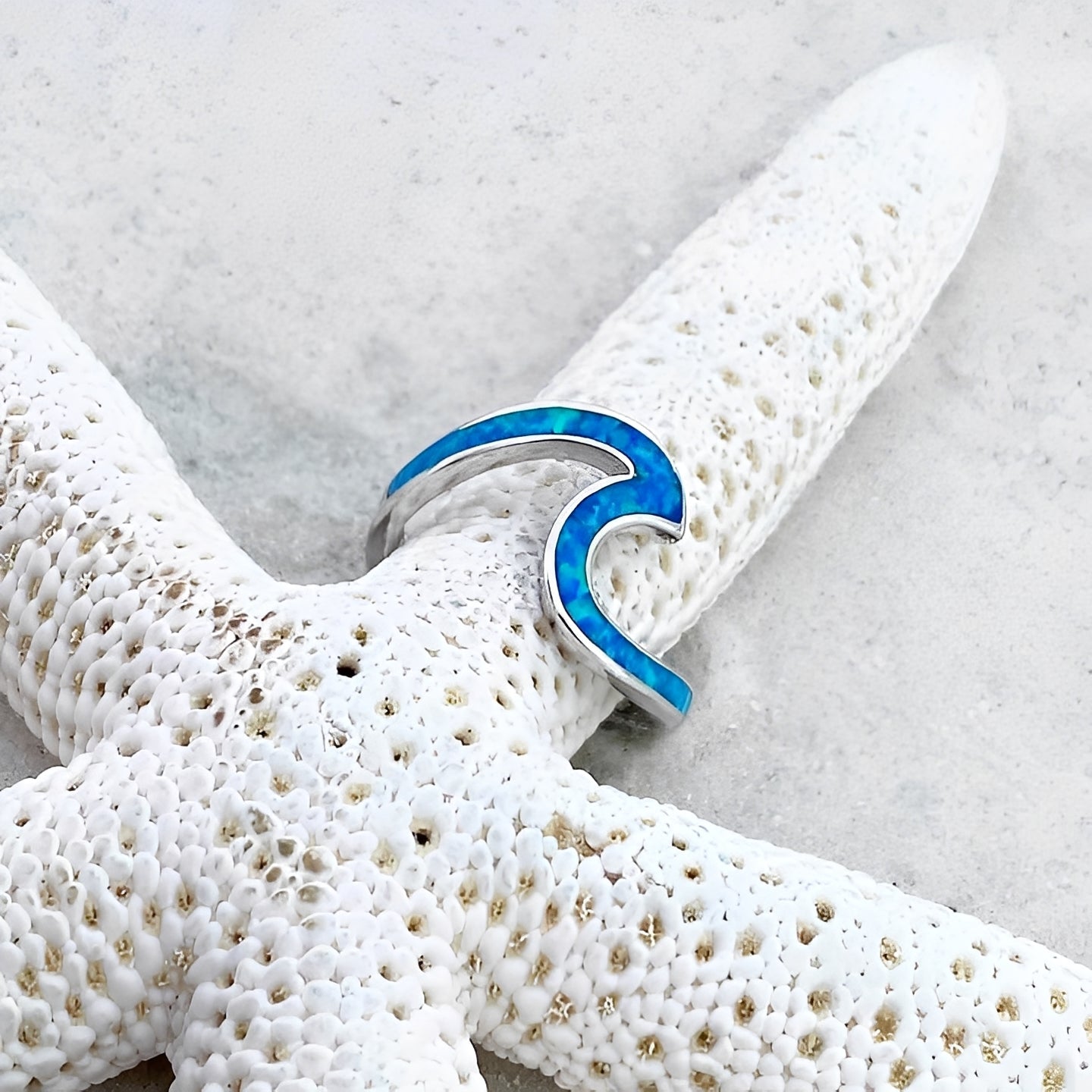 Neri – Ring Welle Silber & Opal