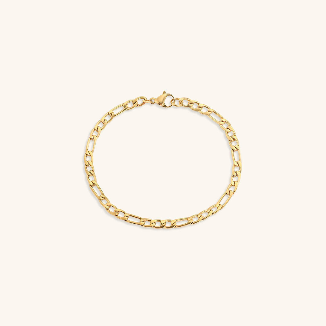 Saturn - Goldfarbenes Kettenarmband