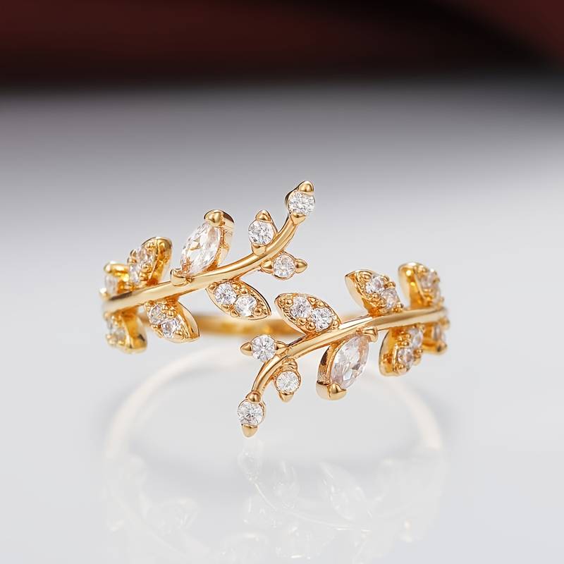 Zweig Blatt - Baum Blatt Ring