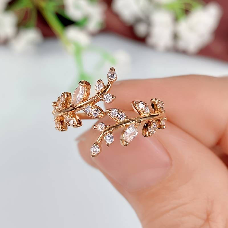 Zweig Blatt - Baum Blatt Ring