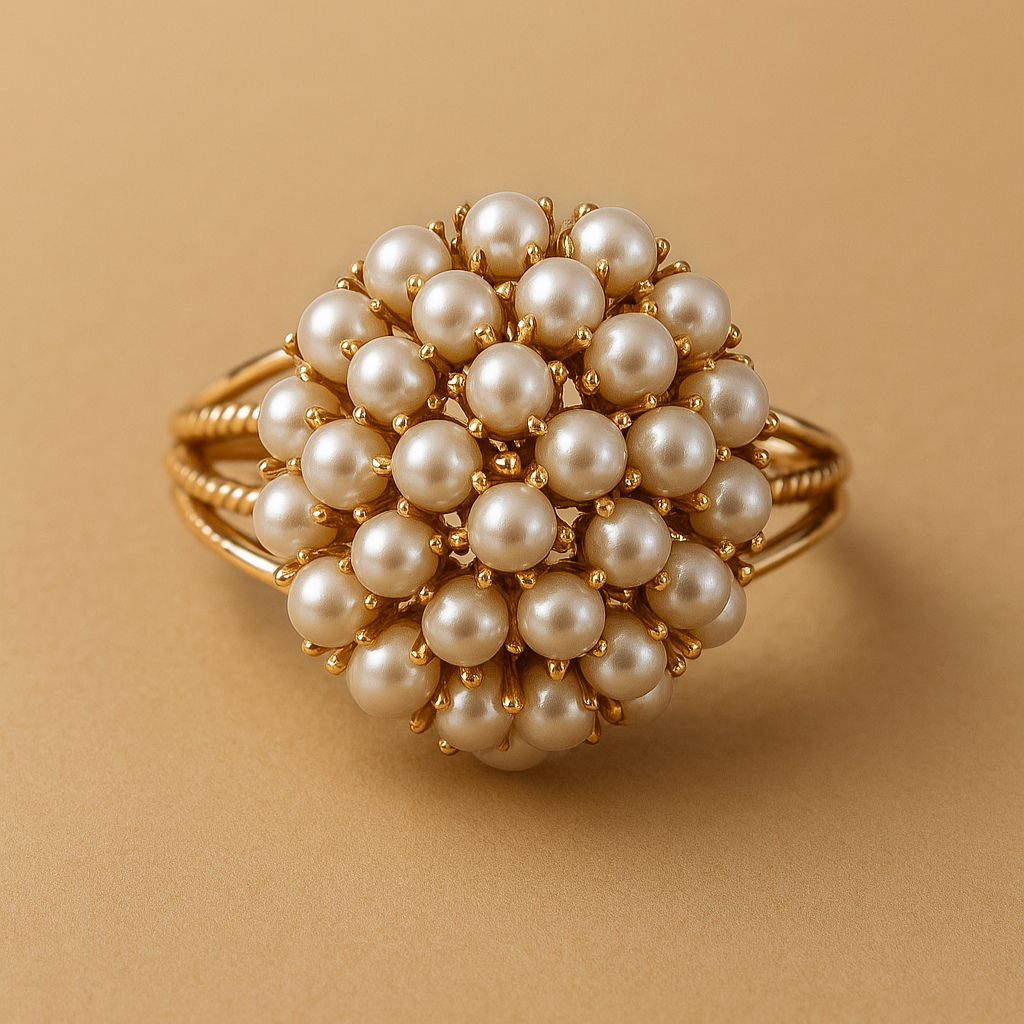 Sharnie – Ring mit Eingefassten Perlen