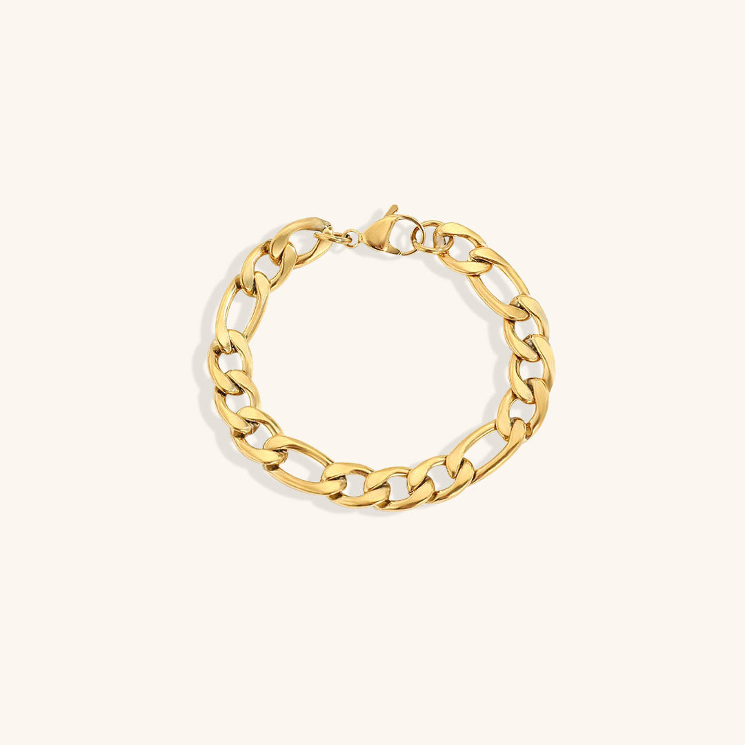 Saturn - Goldfarbenes Kettenarmband