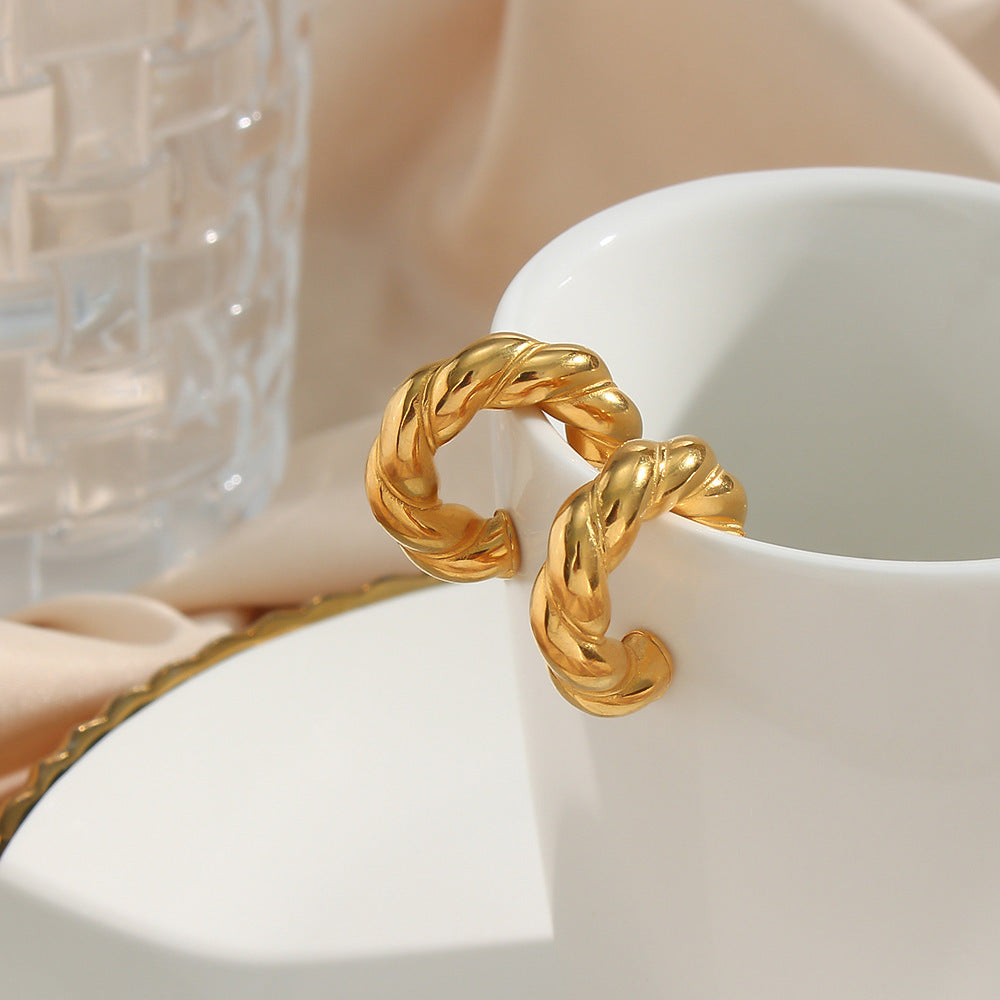 Alyssa – Elegante Goldcreolen