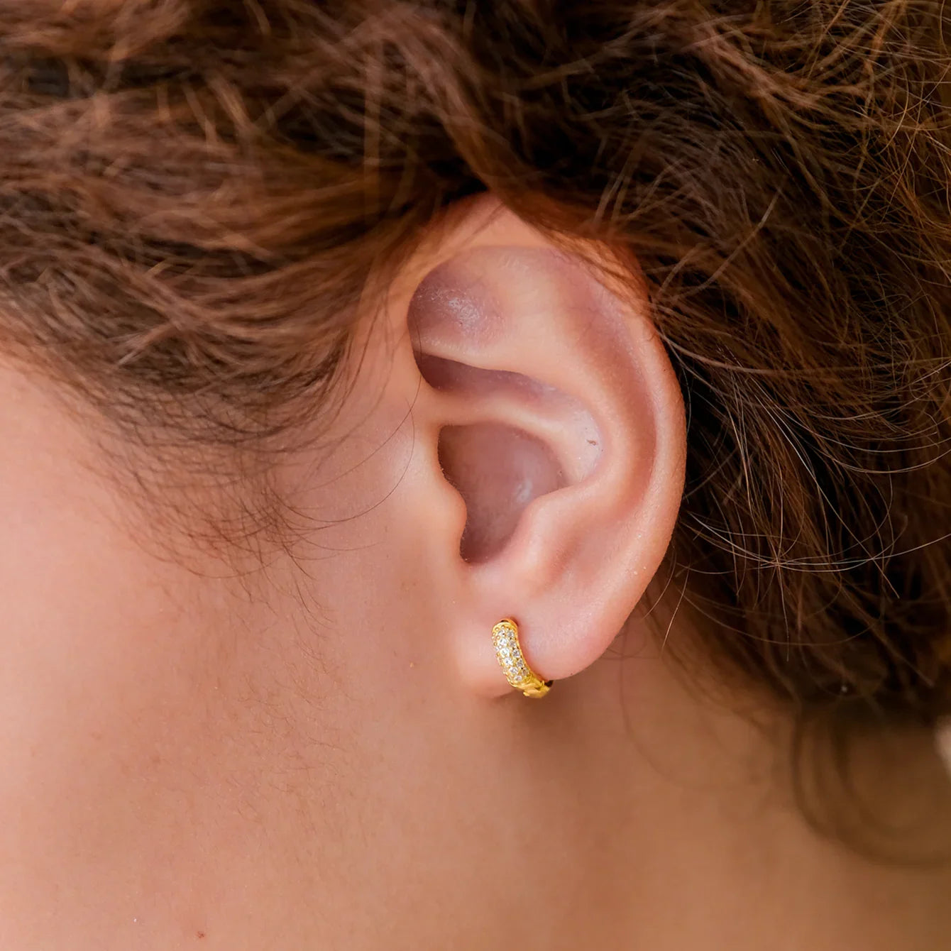 Amy – Creolen Chunky Pavé