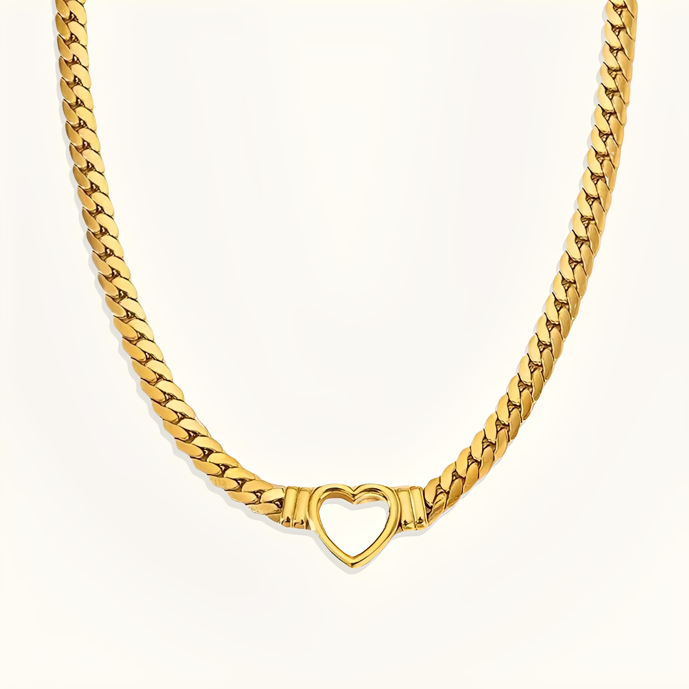 Abigail – Collier Herz Gold Minimalistisch
