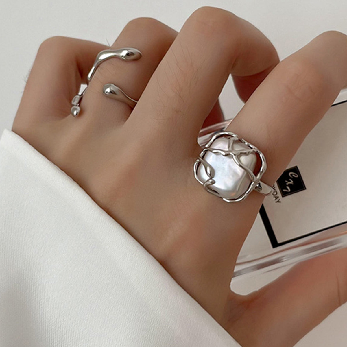 Marian – Goldring mit Perle