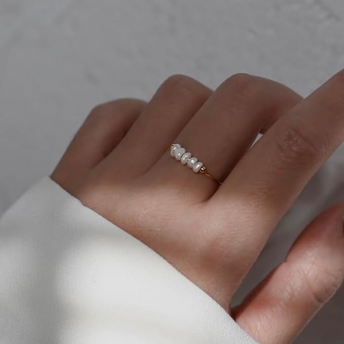 Soline – Ring Barockperle Leuchtend