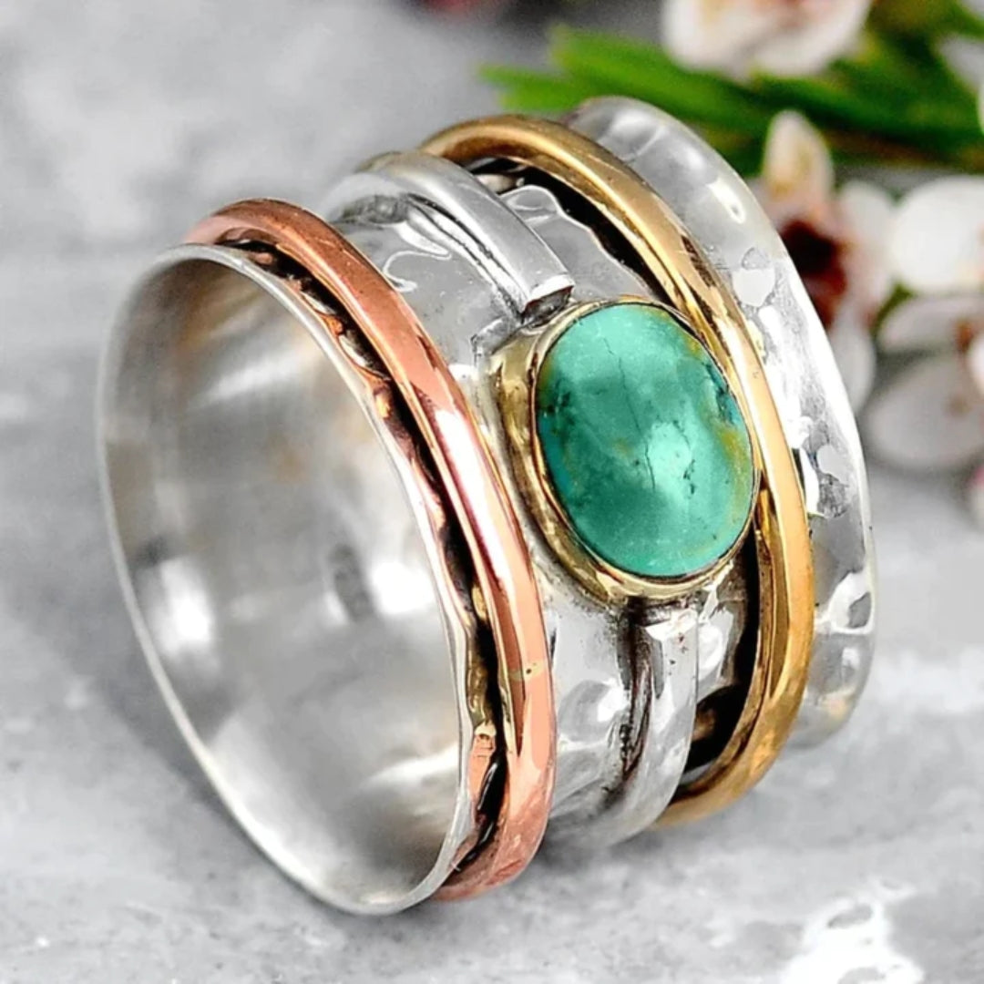 Maloi – Vintage-Ring in Türkis