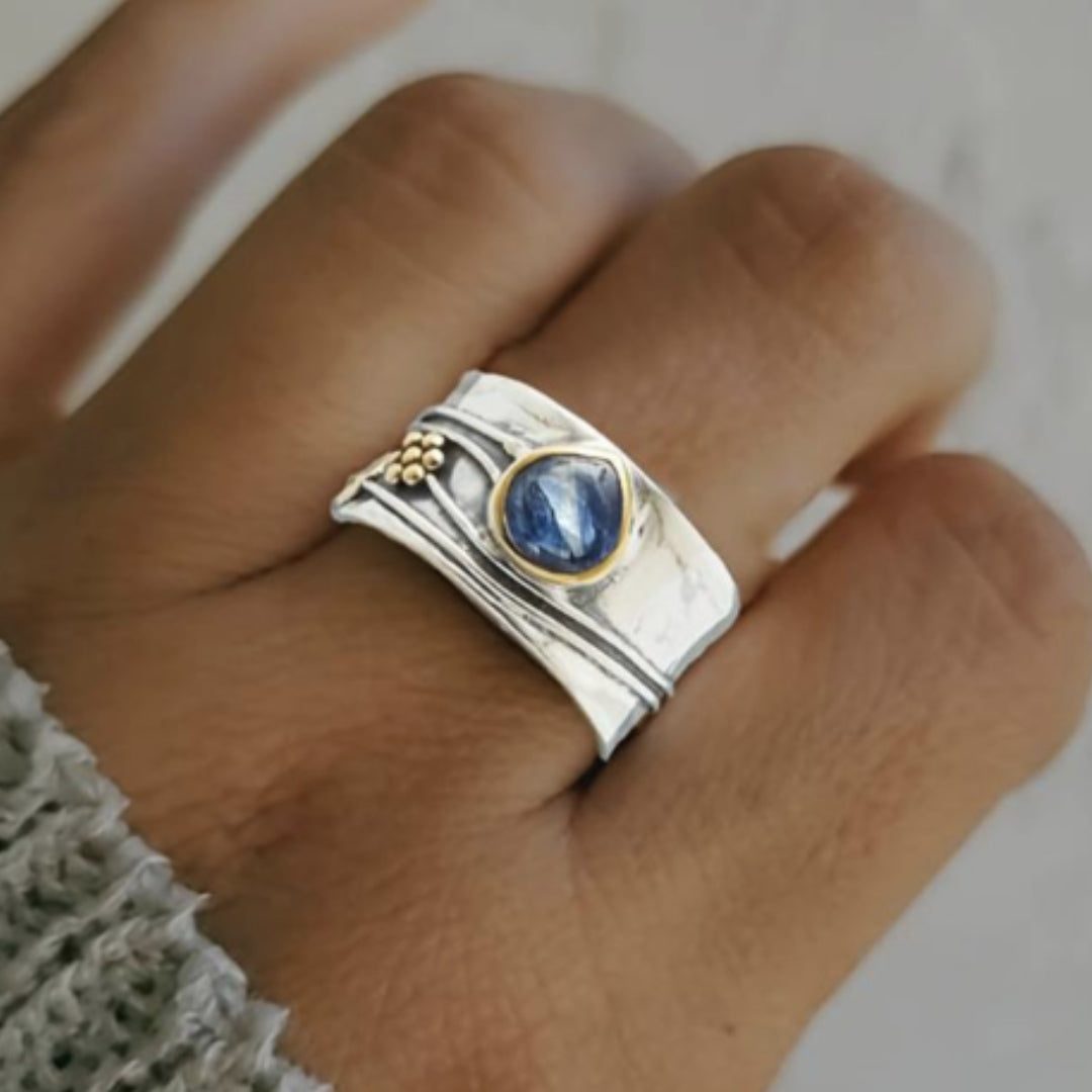 Naela – Boho-Ring mit Natursteinen für Meditation