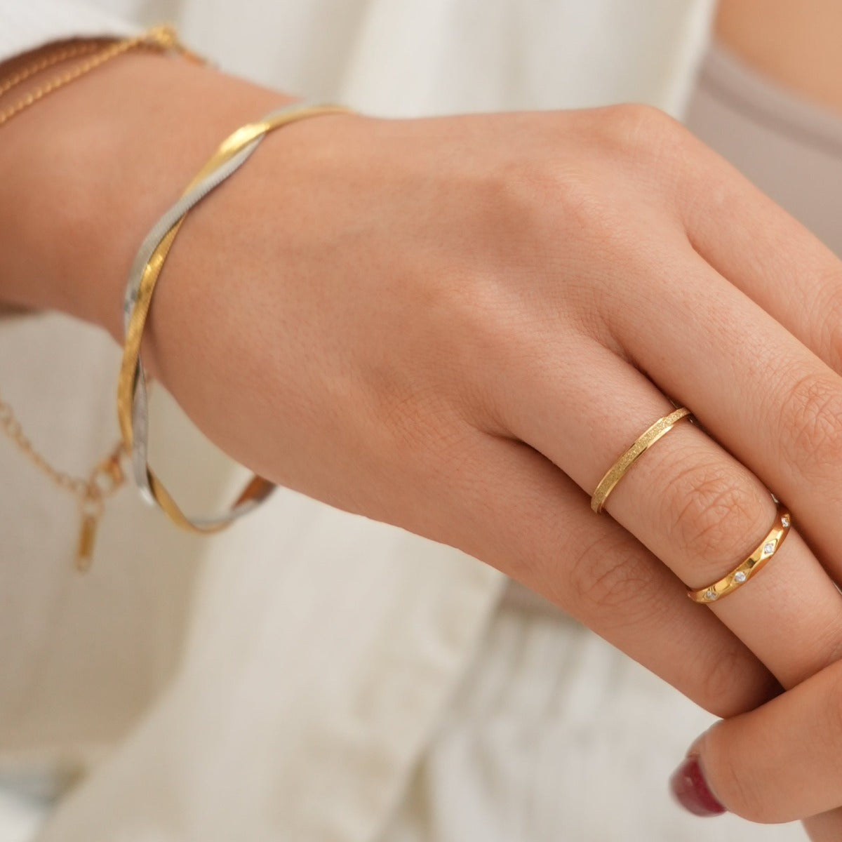 Leuven – Bague Design Texturiert