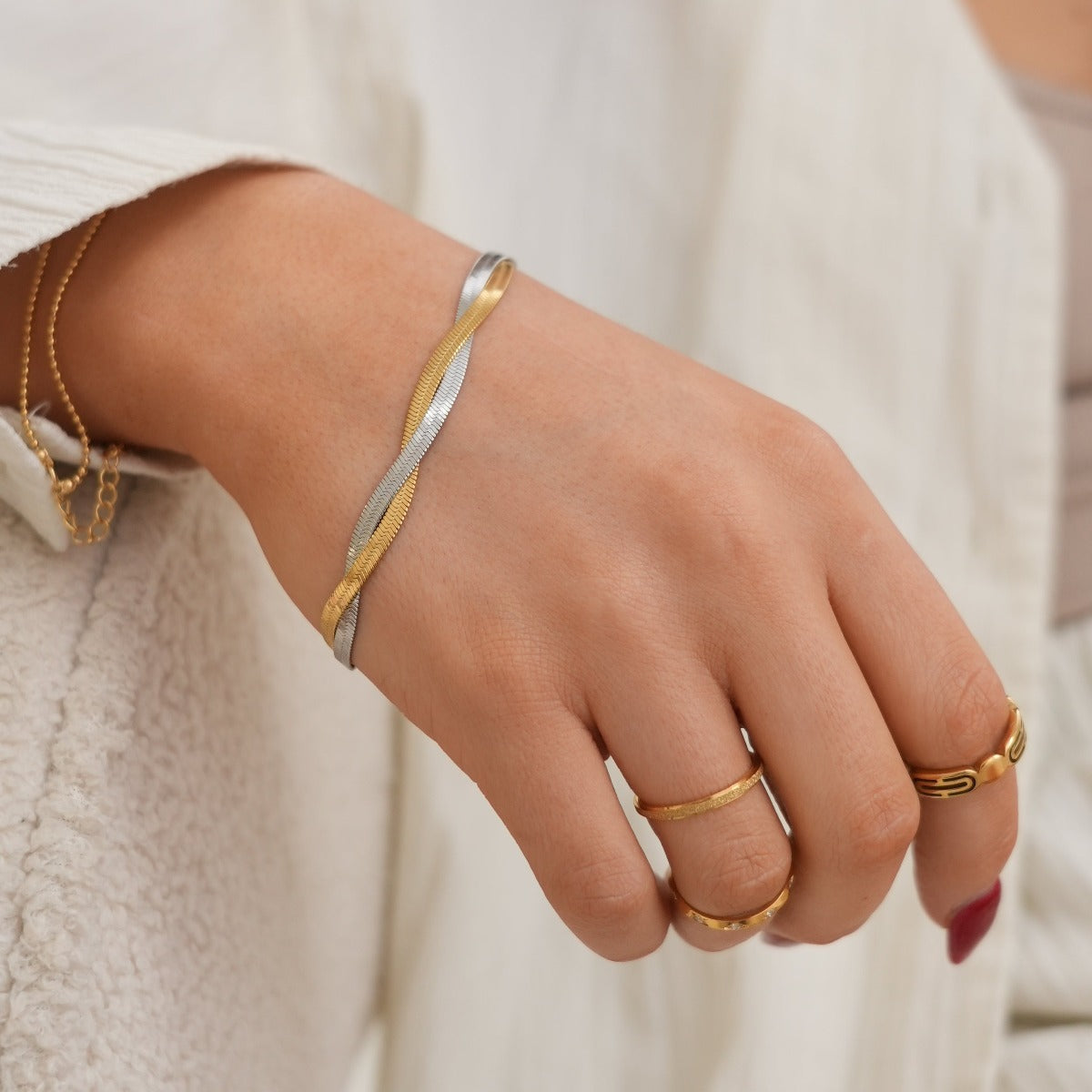 Leuven – Bague Design Texturiert