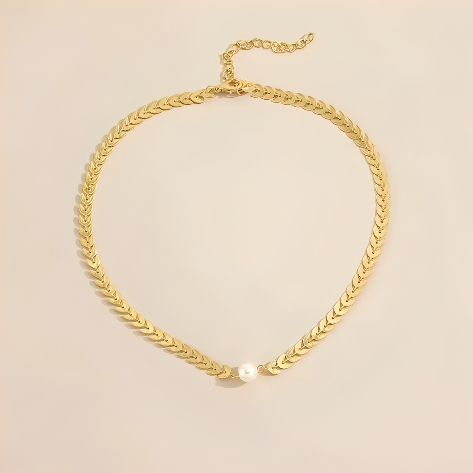 Aria – Römische Halskette aus Gold & Elegante Perle