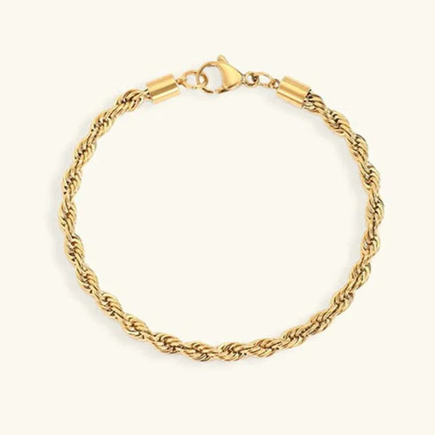 Gigi – Armband Seilglieder Gold Schick