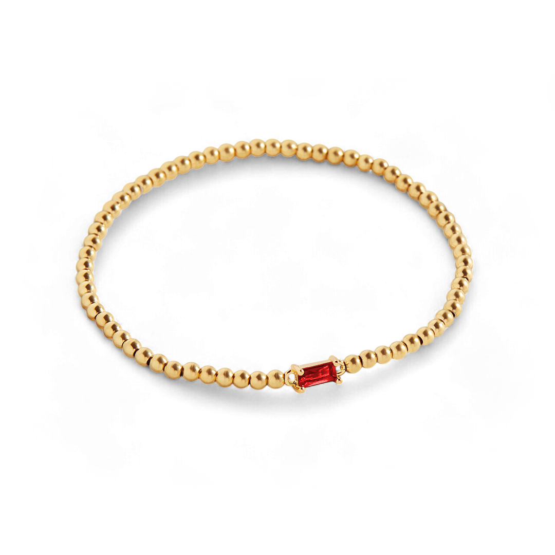 Aitana – Armband Gold mit Geburtsstein