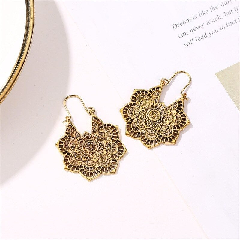Sanya – Ohrringe Mandala des Lotus
