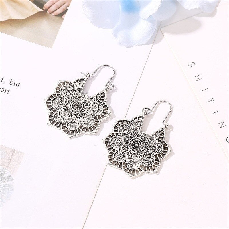 Sanya – Ohrringe Mandala des Lotus