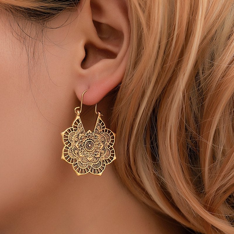 Sanya – Ohrringe Mandala des Lotus