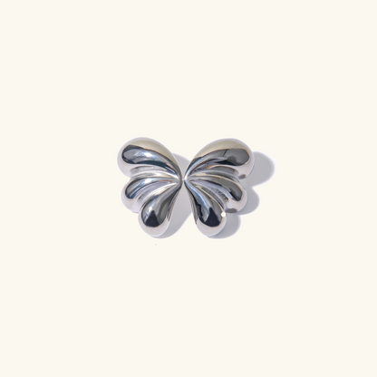 Mika - Gold Schmetterling Ohrringe