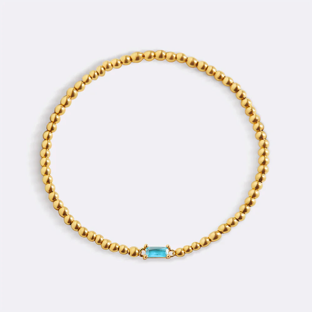 Aitana – Armband Gold mit Geburtsstein