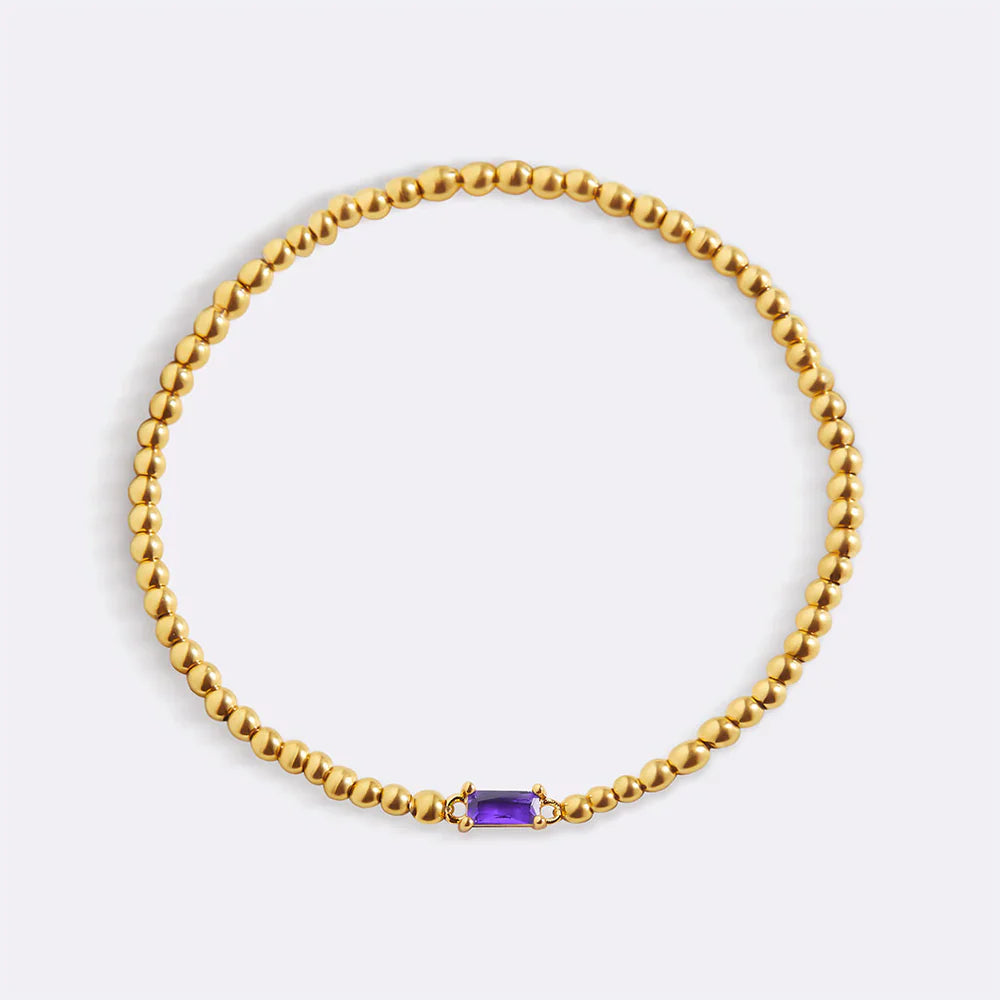 Aitana – Armband Gold mit Geburtsstein