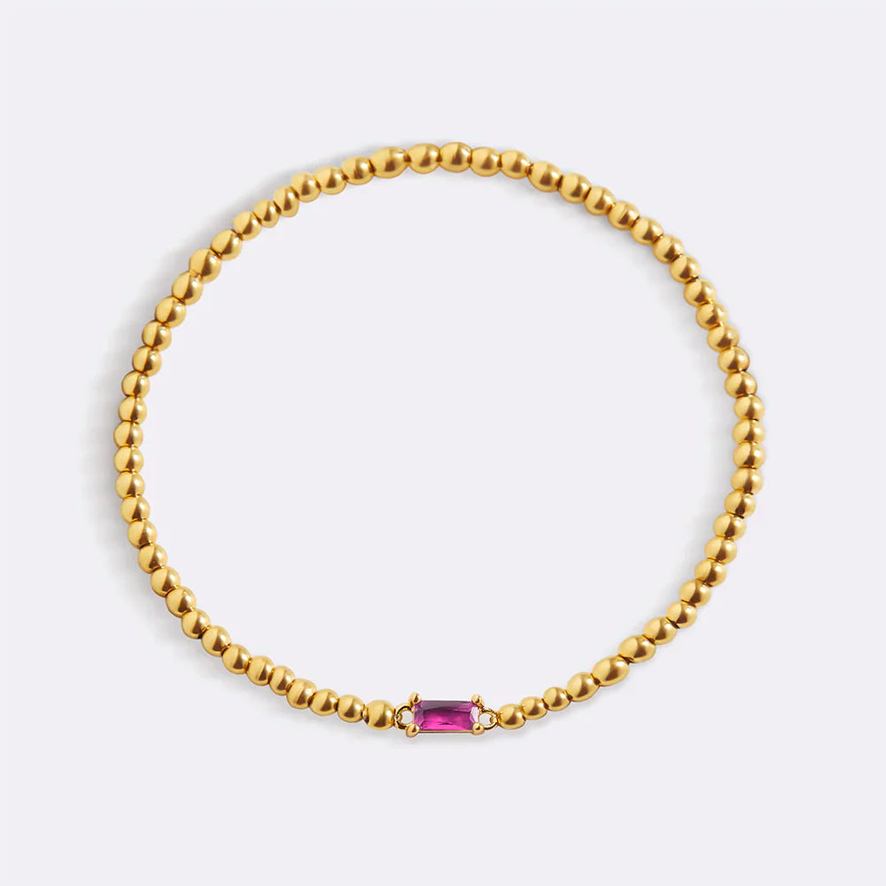 Aitana – Armband Gold mit Geburtsstein