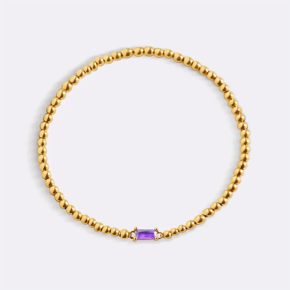Aitana – Armband Gold mit Geburtsstein