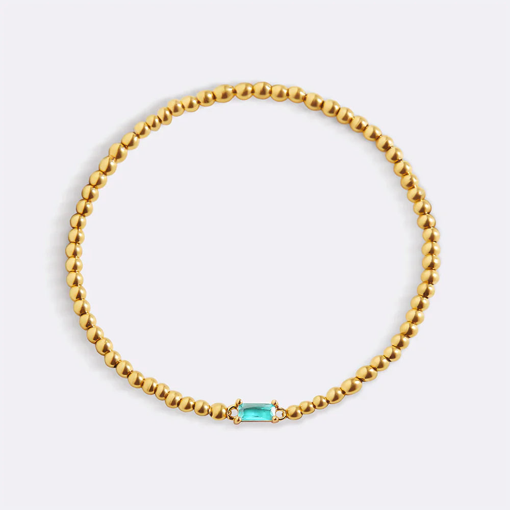 Aitana – Armband Gold mit Geburtsstein