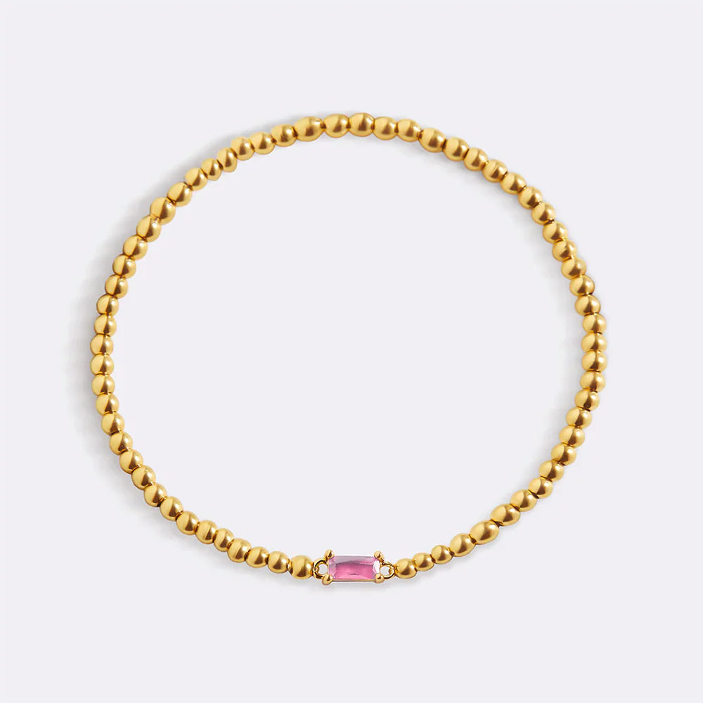 Aitana – Armband Gold mit Geburtsstein
