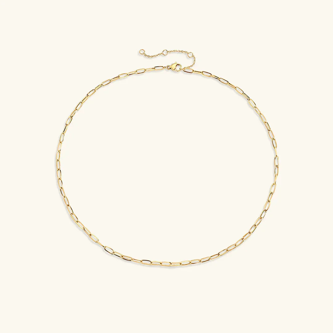 Nadia – Kette Paperclip aus elegantem Gold
