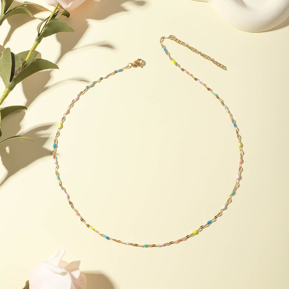 Celeste – Regenbogen-Choker-Halskette