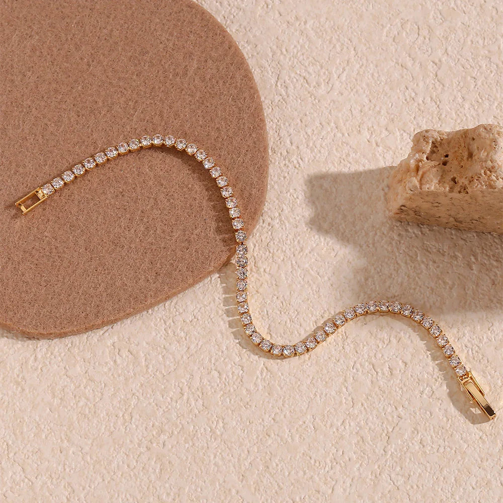 Lillian – Armband Tennis Kristallklarer Glanz