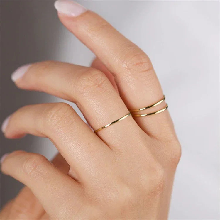 Edith – Ring Gold Minimalistisch Schick