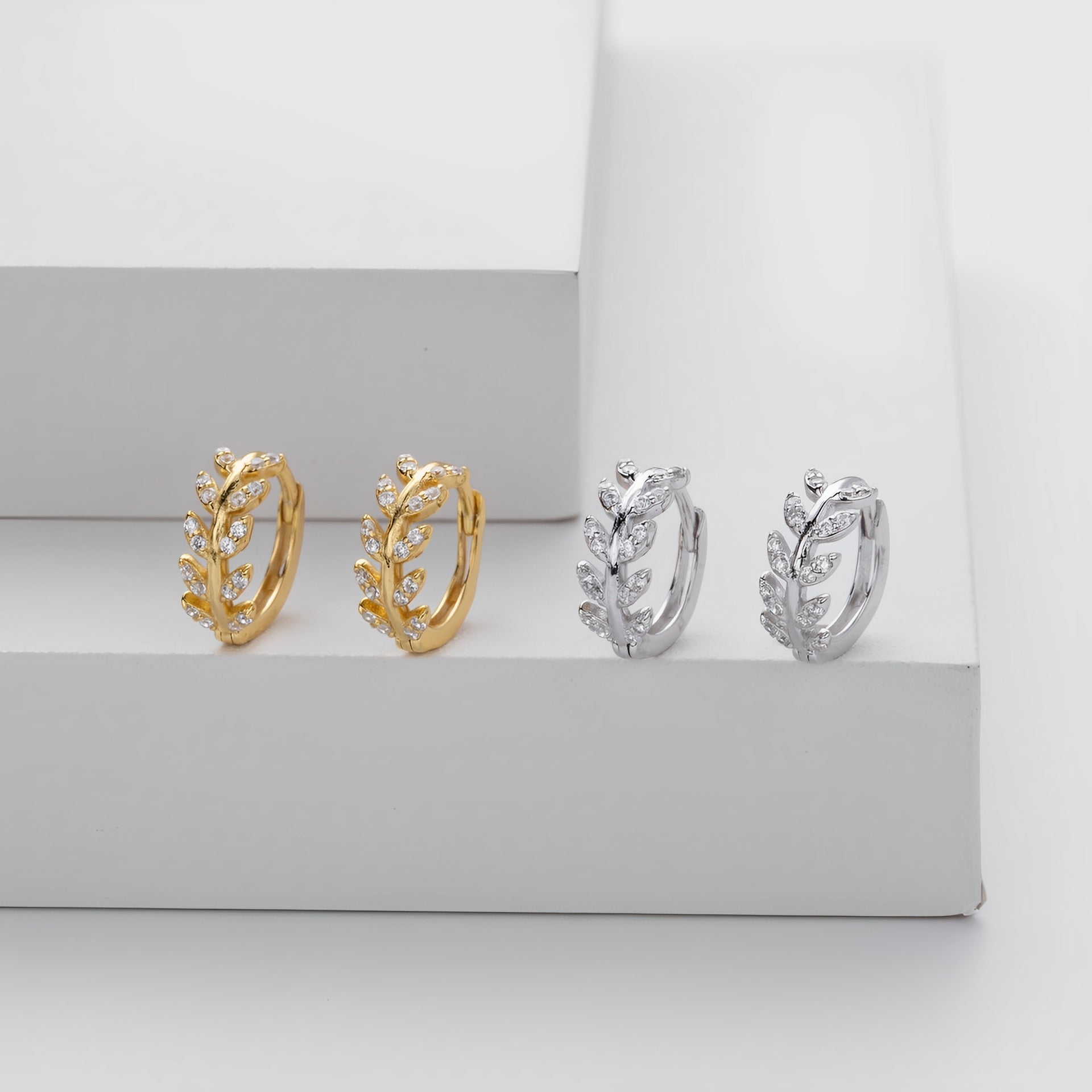 Estela – Elegante Ohrringe mit Zirkonia 5A und Silber