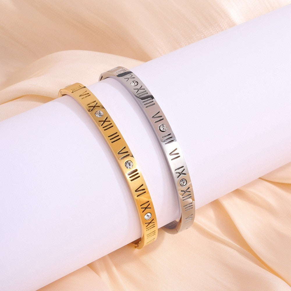 Maximus – Titan Armband mit Römischen Zahlen