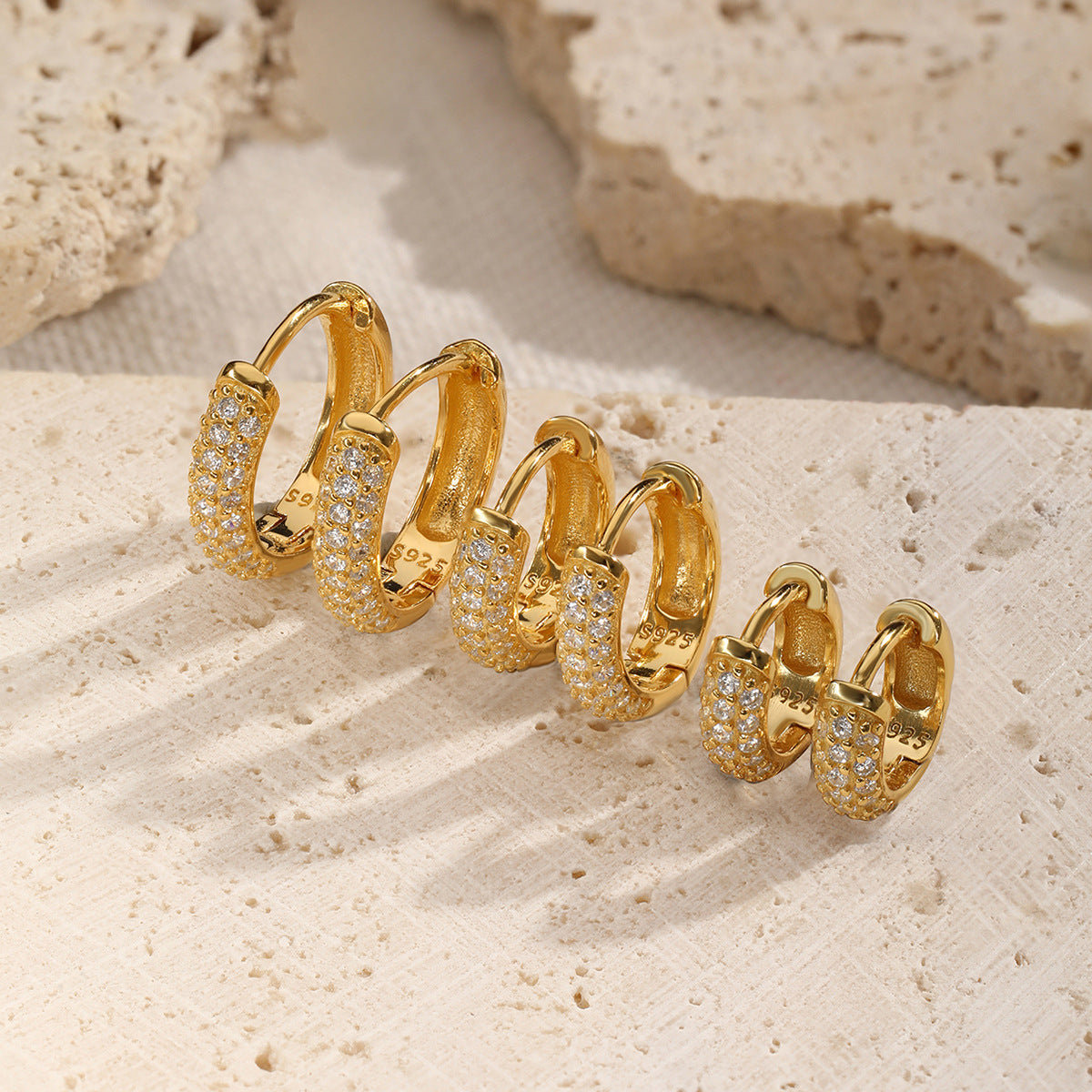 Keira – Dicke Goldene Kreolen