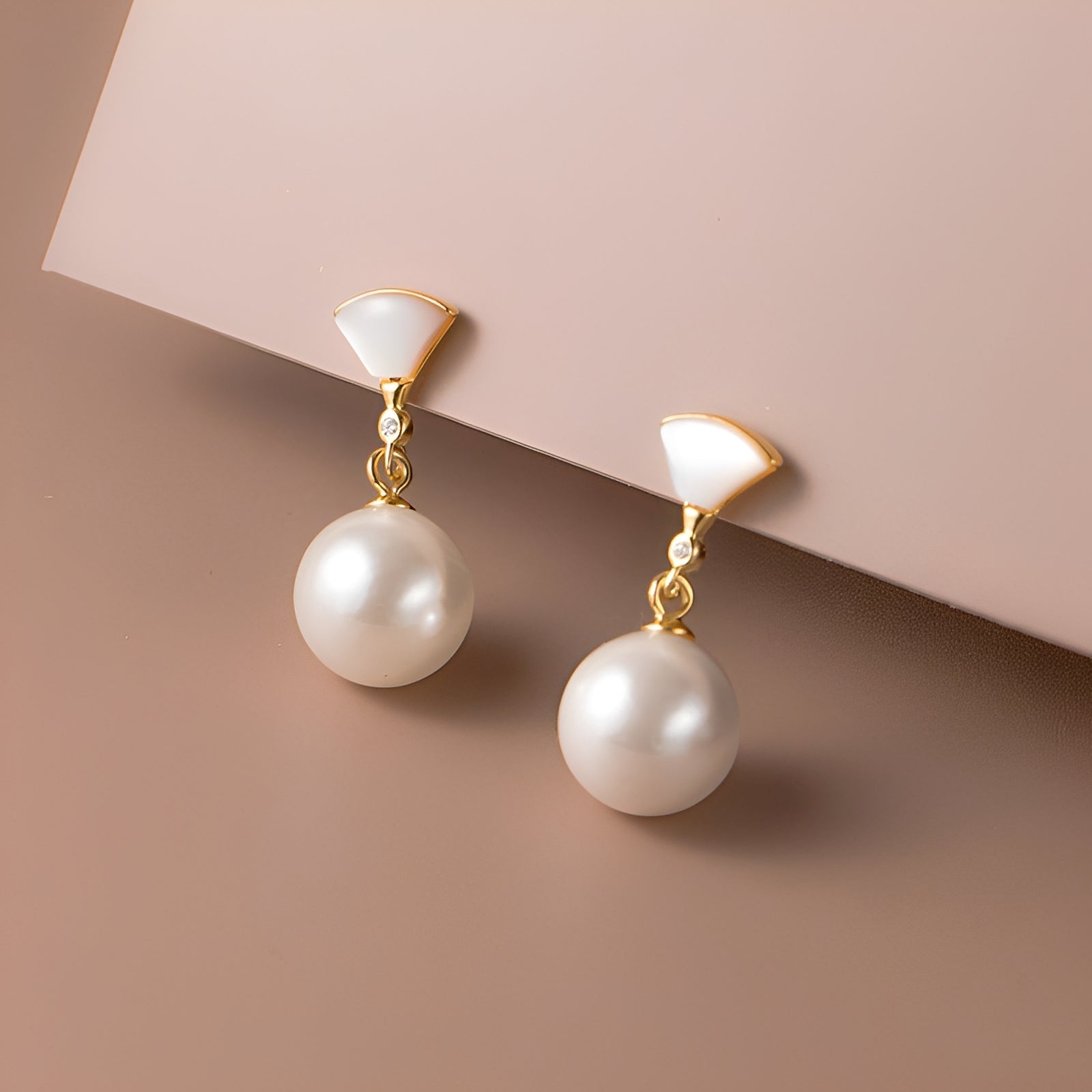 Imee – Retro Silber Ohrringe mit Perlen