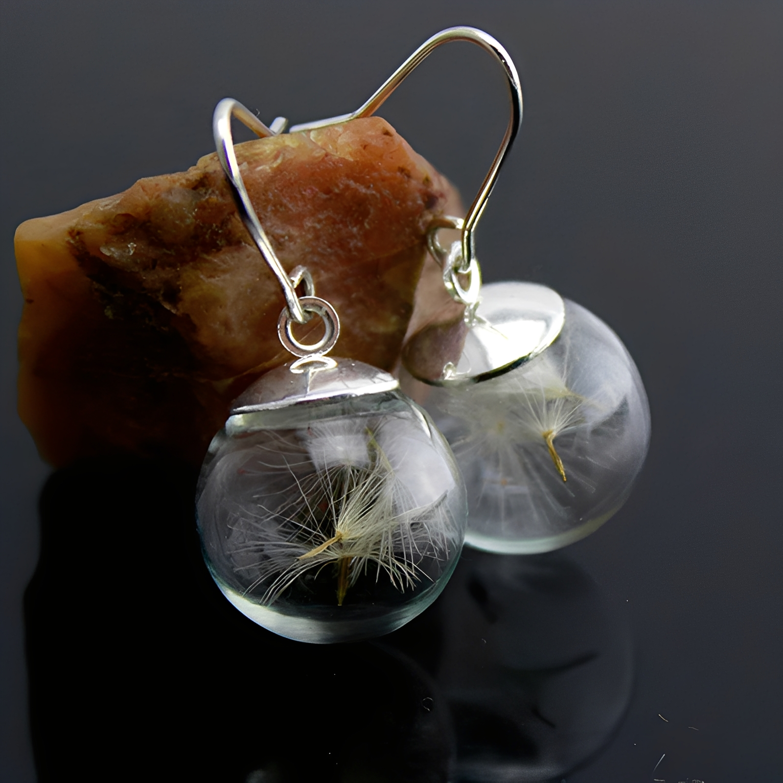 Liora – Ohrringe aus Silber mit Löwenzahn-Design
