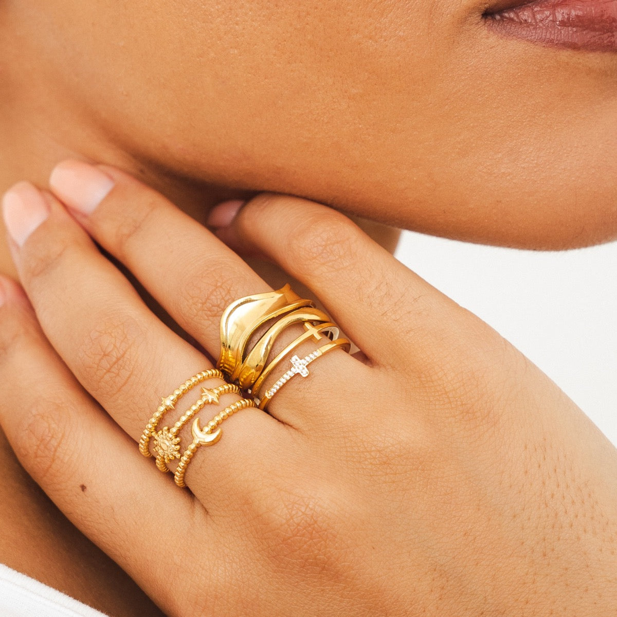 Luna – Elegante Verstellbare Ring