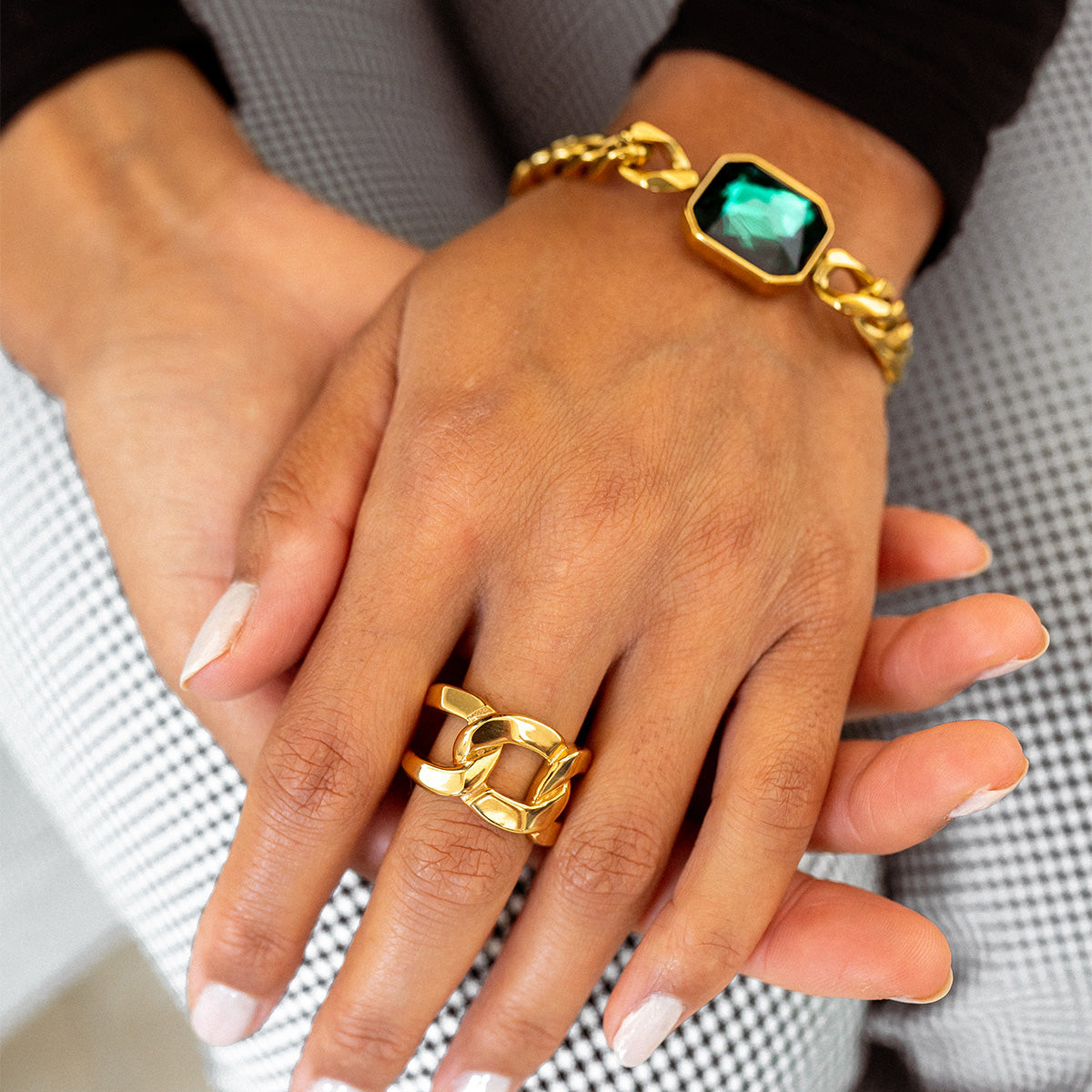 Brianna – Bague Doppel Maillon