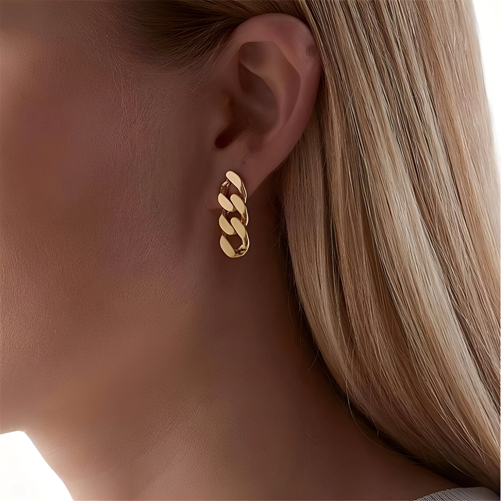 Sol – Kreolen Glieder in Gold