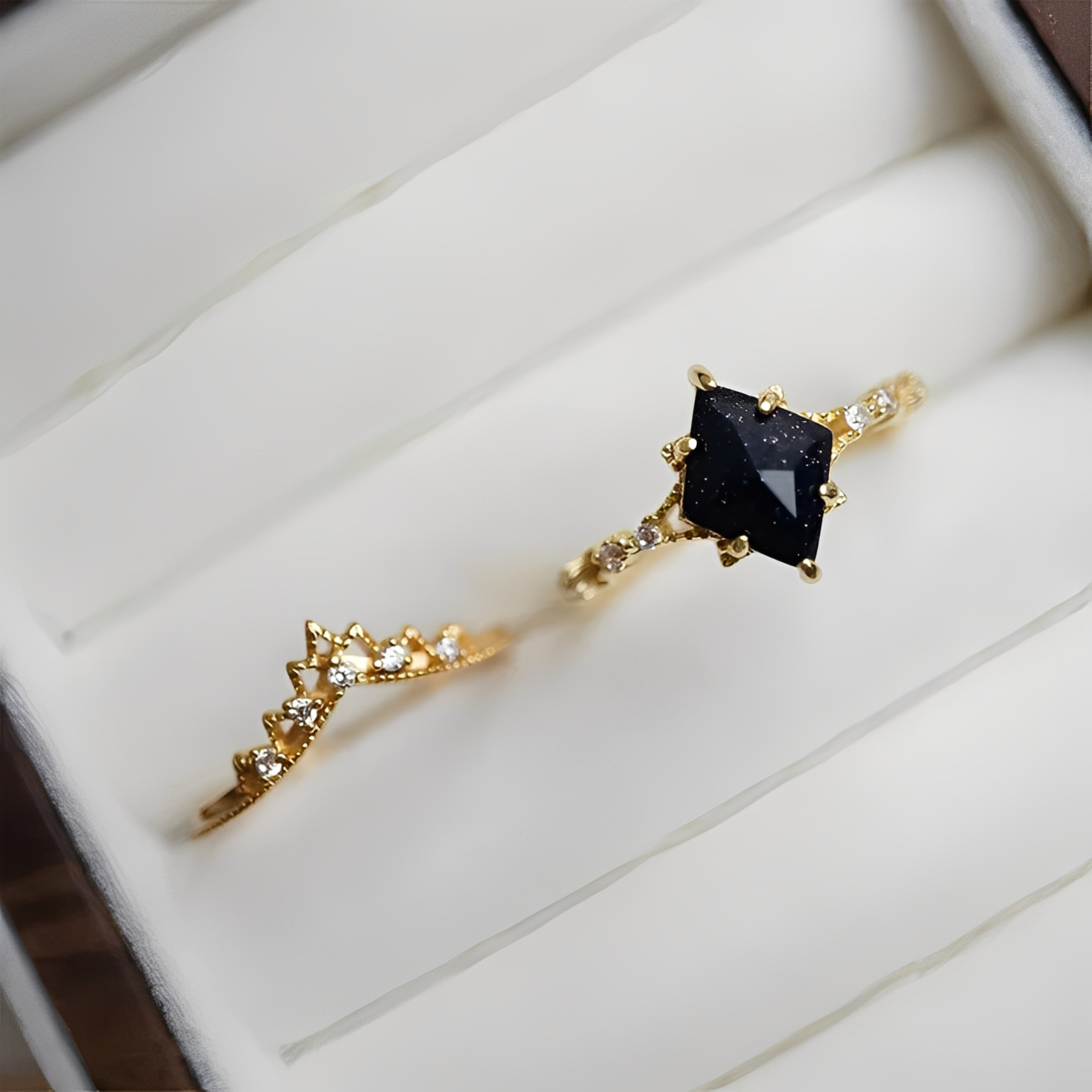 Nerisa – Ring Obsidian Dunkle Nacht