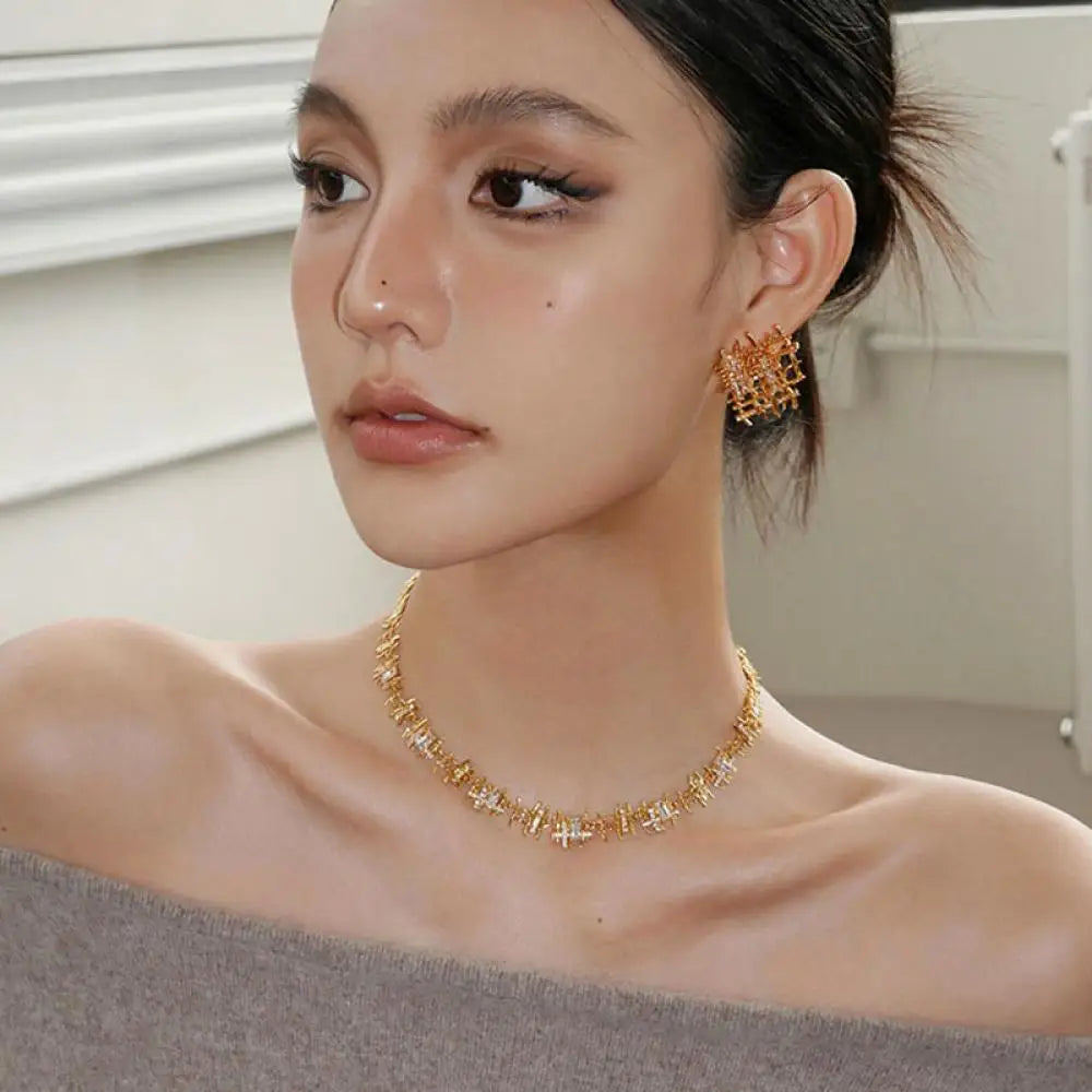 Melissa – Ensemble von Vintage-Gewebten Schmuck