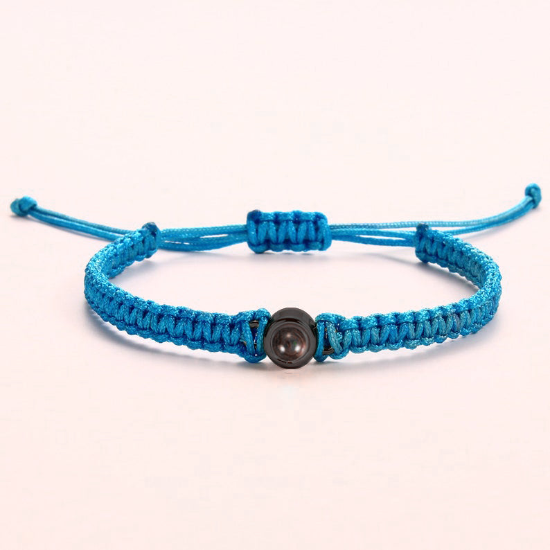 Clara – Geflochtenes Personalisiertes Fotoarmband