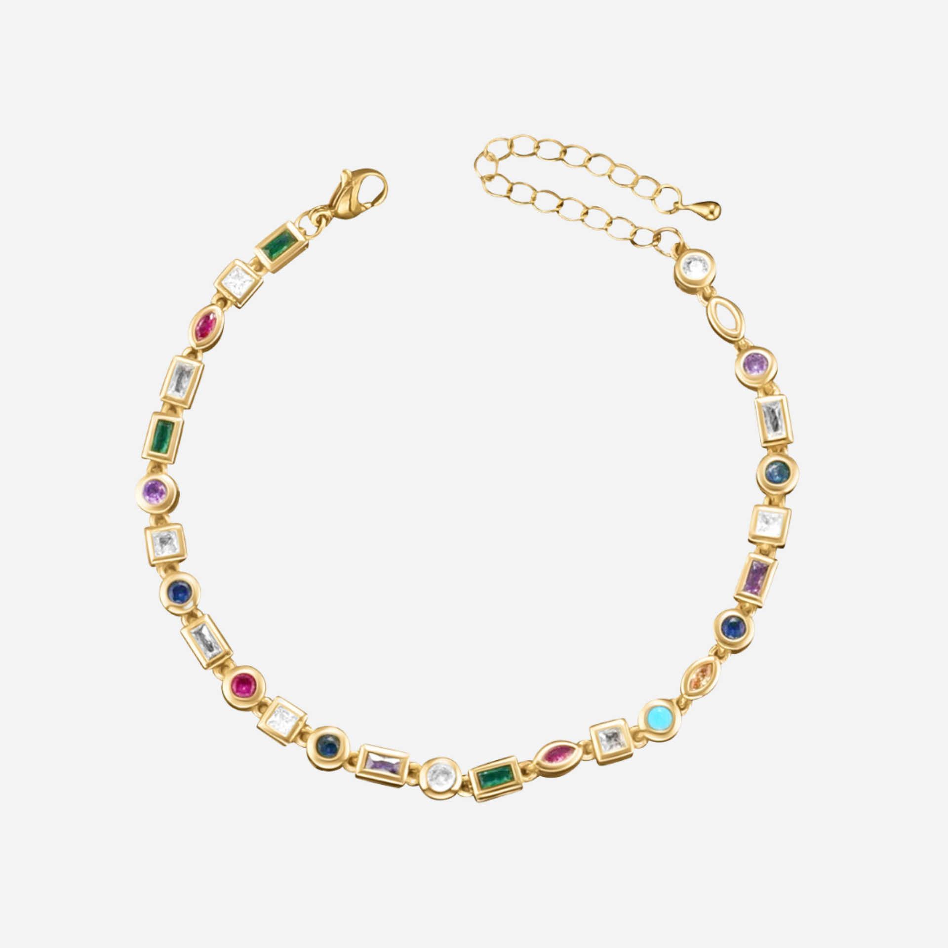 Nozomi – Buntes Armband aus Kristallen